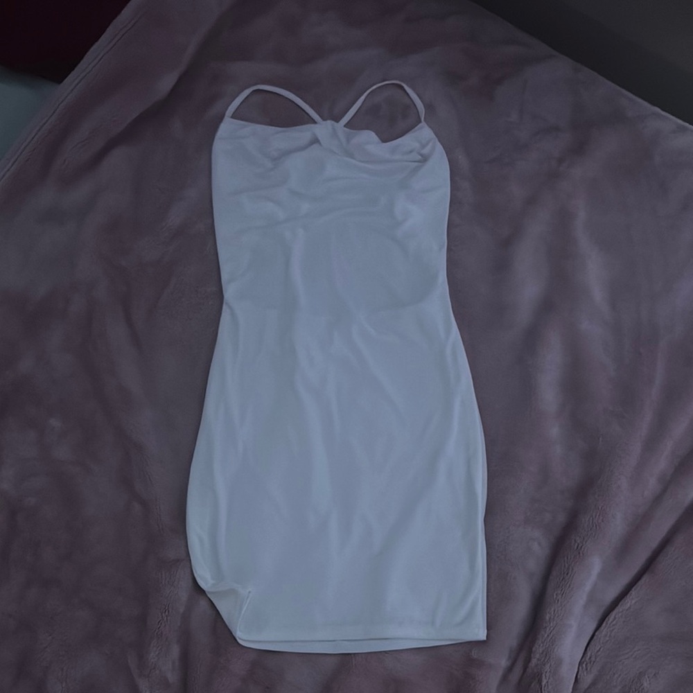 White Strappy Bodycon Dress